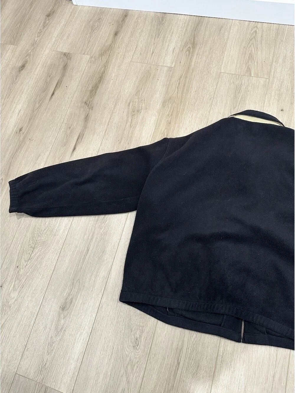 VINTAGE Polo Ralph Lauren Jacket Mens 2XL Black Polartec Full Zip Fleece